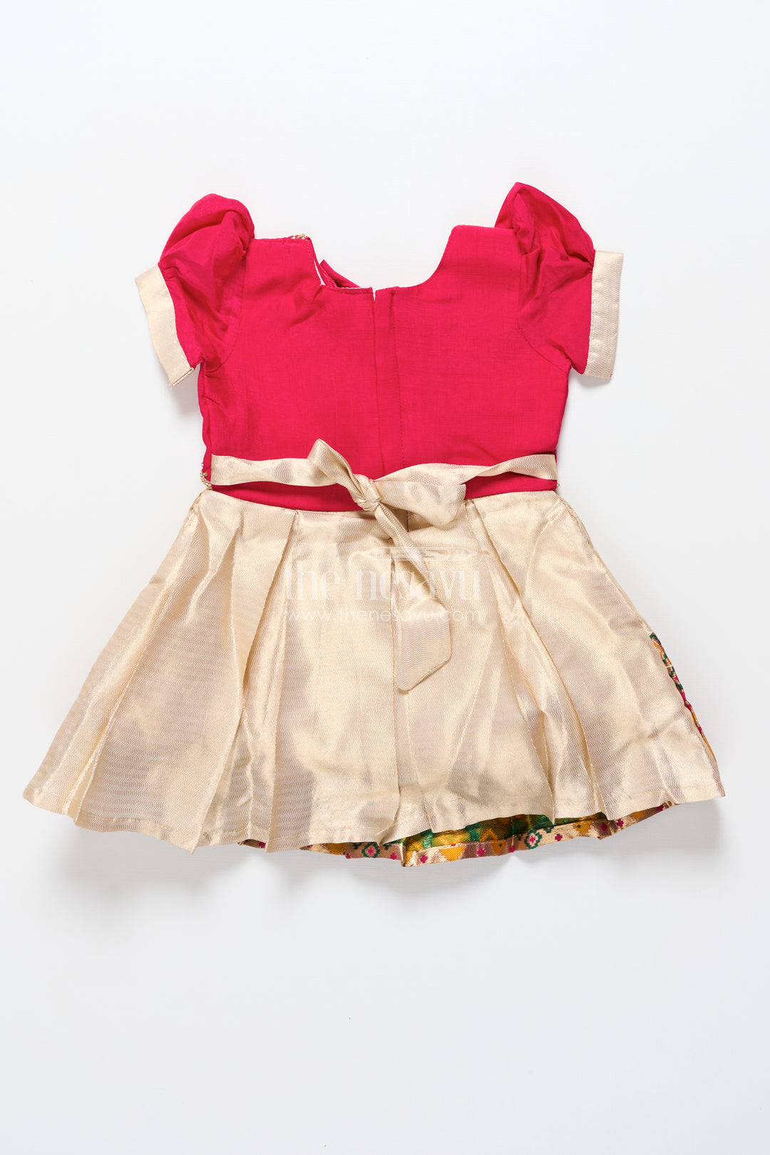 Baby girl silk frock for festive events and traditional functions