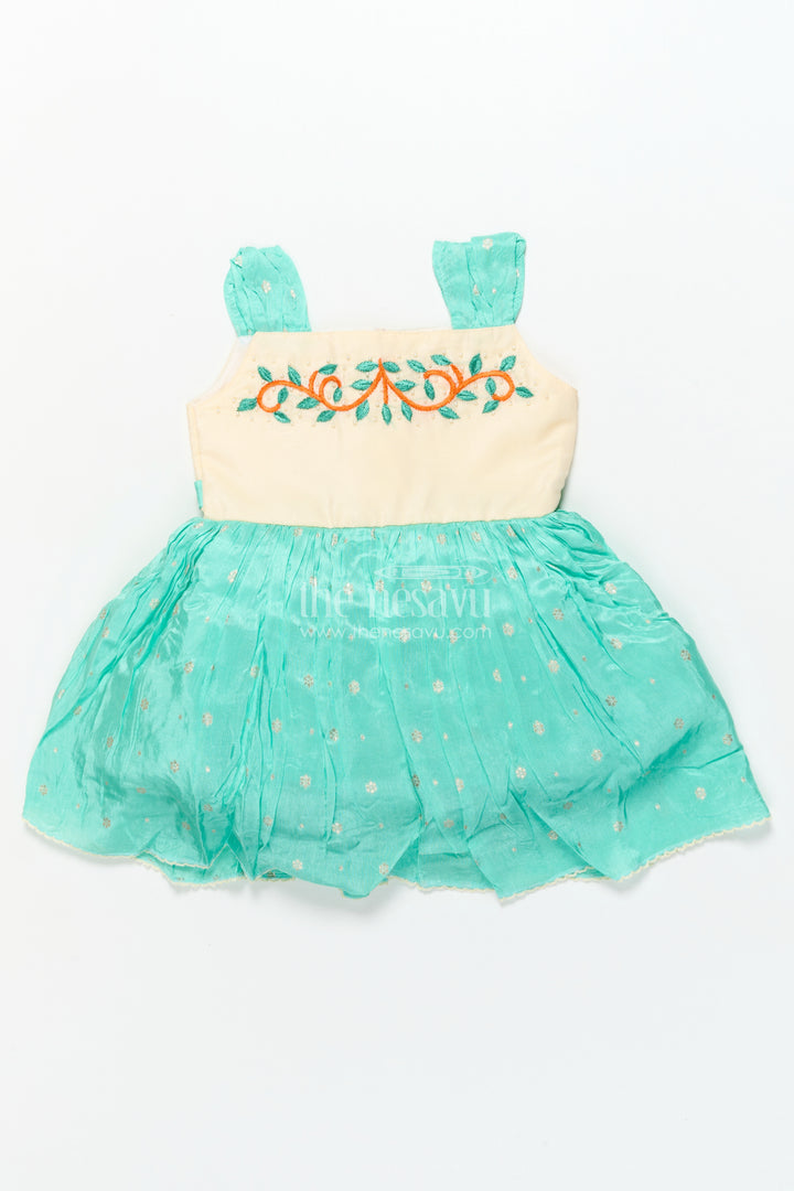 Baby Girl Silk Frock for Birthday Celebrations and Party Wear