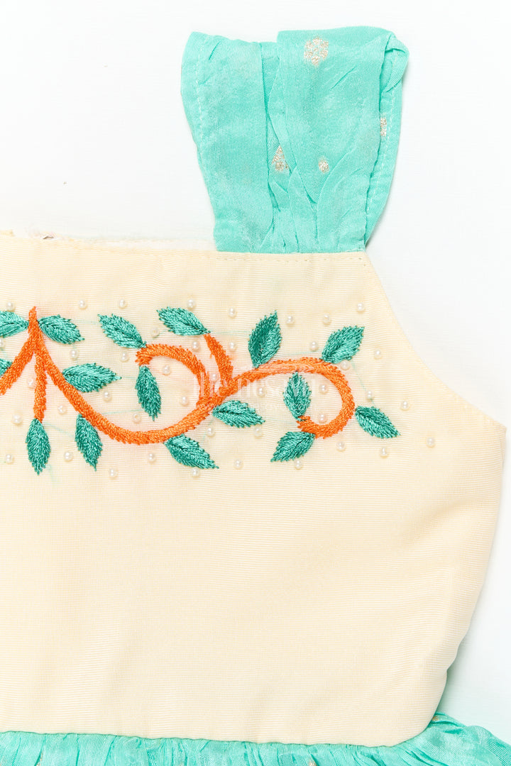 Baby Girl Silk Frock for Birthday Celebrations and Party Wear