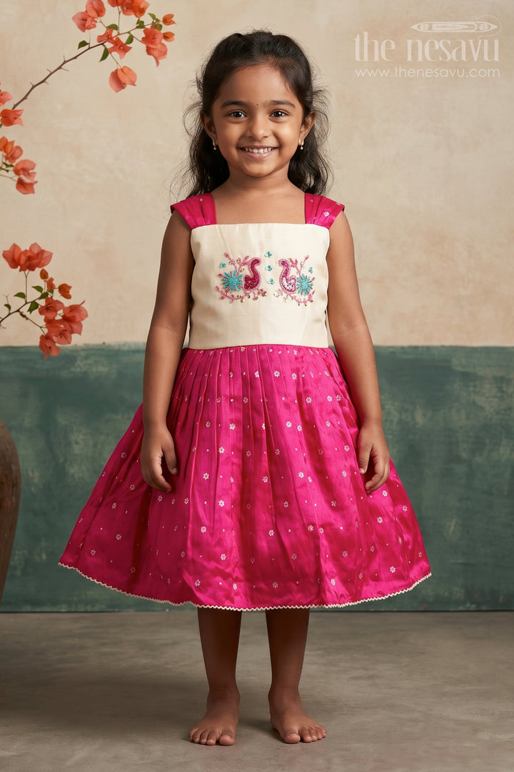 Baby Girl Silk Frock for Birthdays and Special Occasions