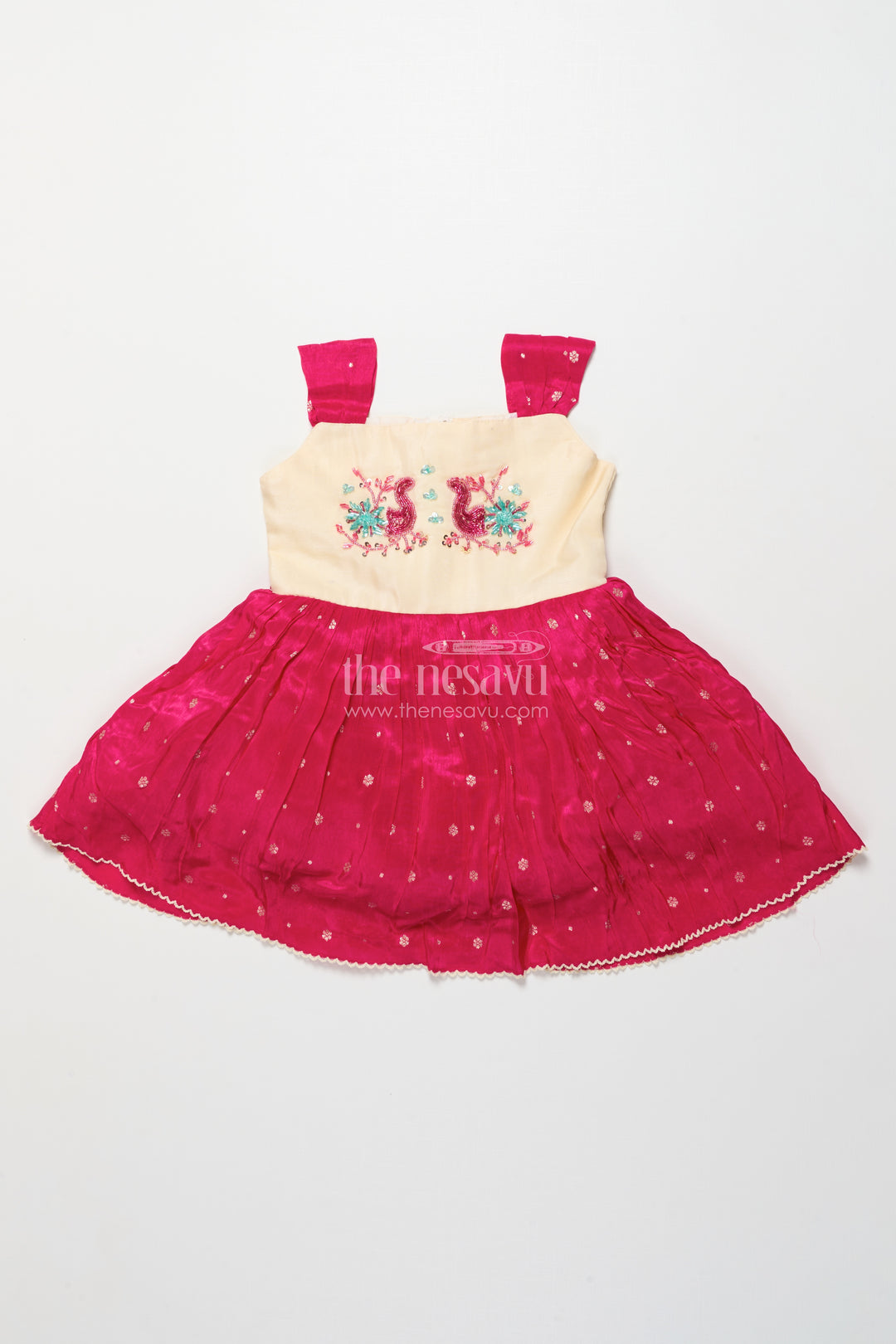 Baby Girl Silk Frock for Birthdays and Special Occasions