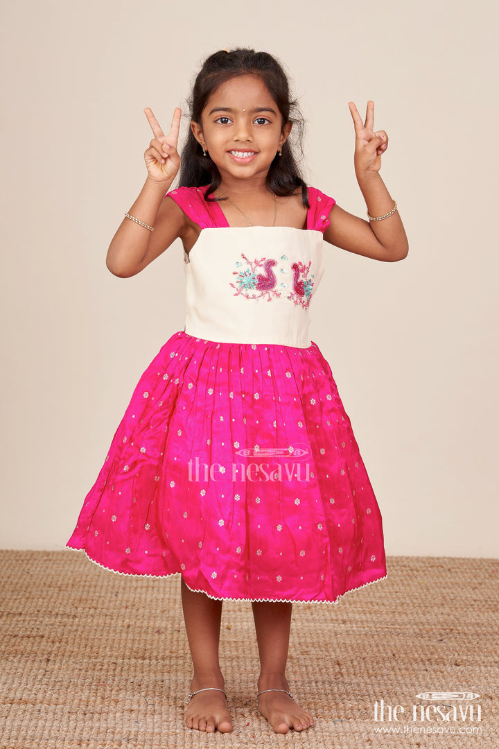 Baby Girl Silk Frock for Birthdays and Special Occasions