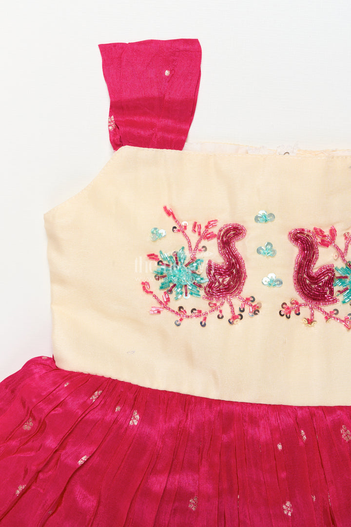 Baby Girl Silk Frock for Birthdays and Special Occasions