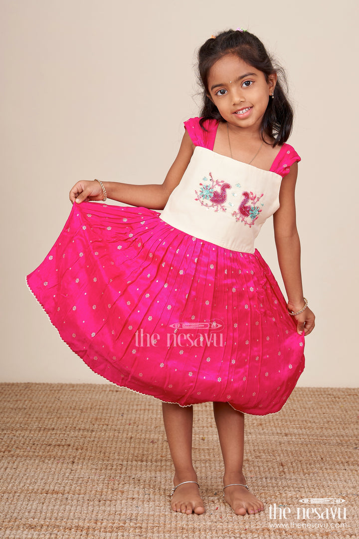 Baby Girl Silk Frock for Birthdays and Special Occasions