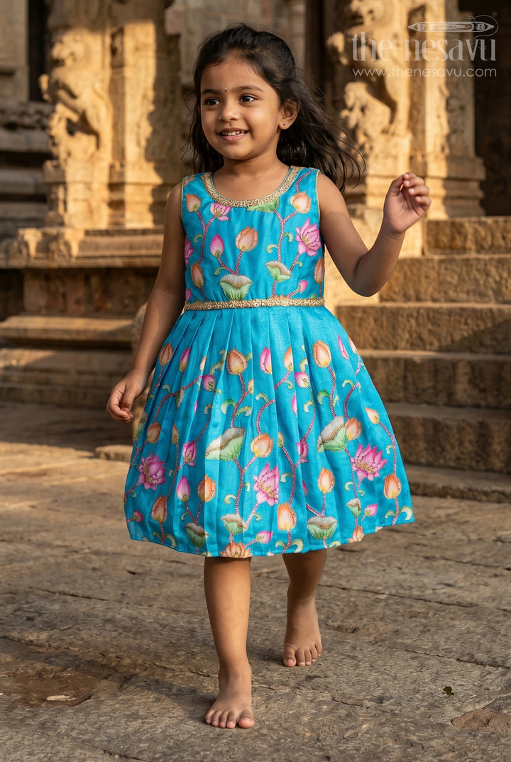 Baby Girl Silk Frock with Lace Embellishment for Weddings and Milestone Events
