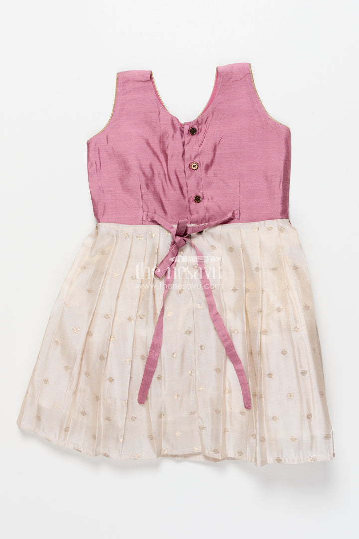 Silk frock for baby girls for naming ceremony and milestone portraits