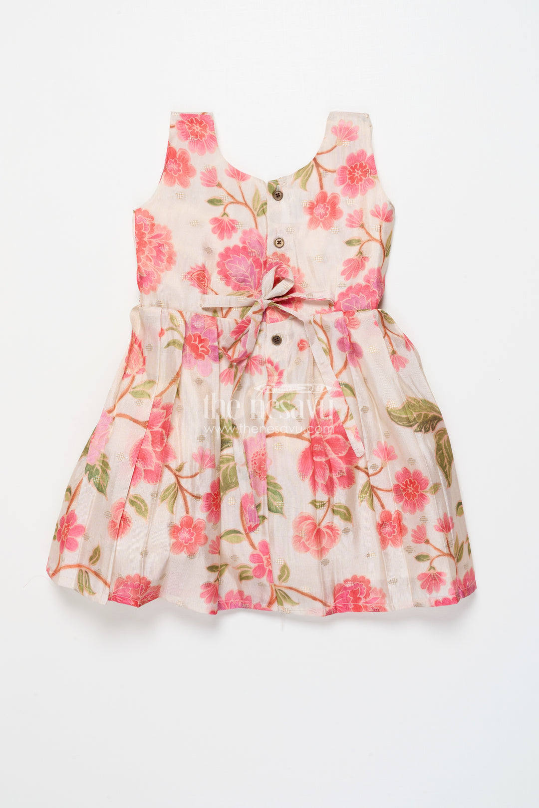 Floral Silk Frock for Baby Girls for Birthday Parties and Photoshoots