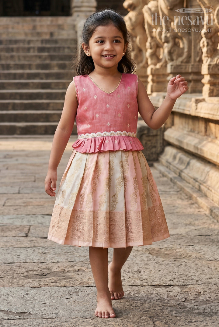 Baby Girl Silk Frock for Weddings and Traditional Ceremonies