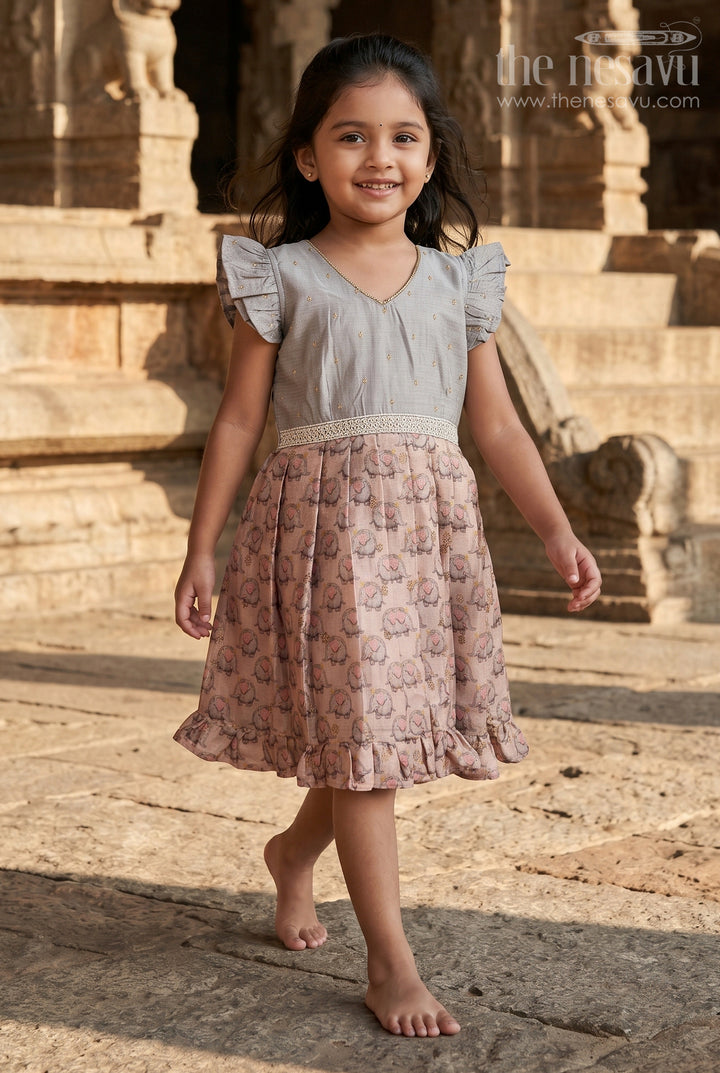 Baby Girl Silk Frock for Birthdays and Temple Visits