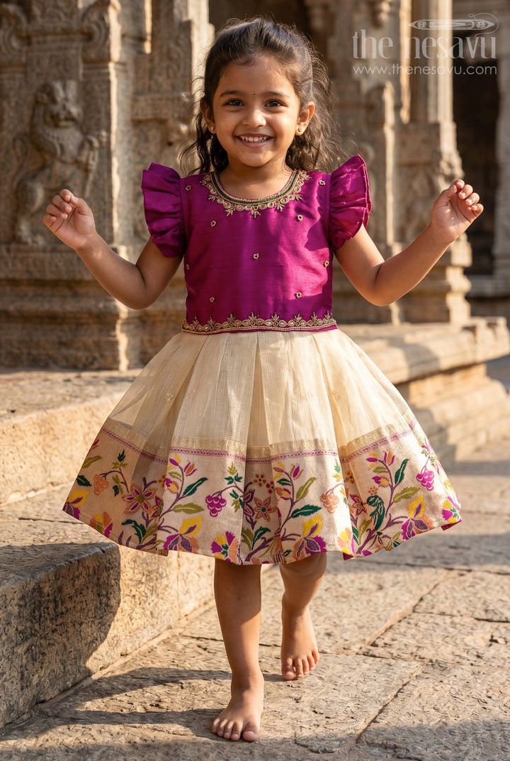 Baby Girl Frock for Traditional Functions and Family Gatherings