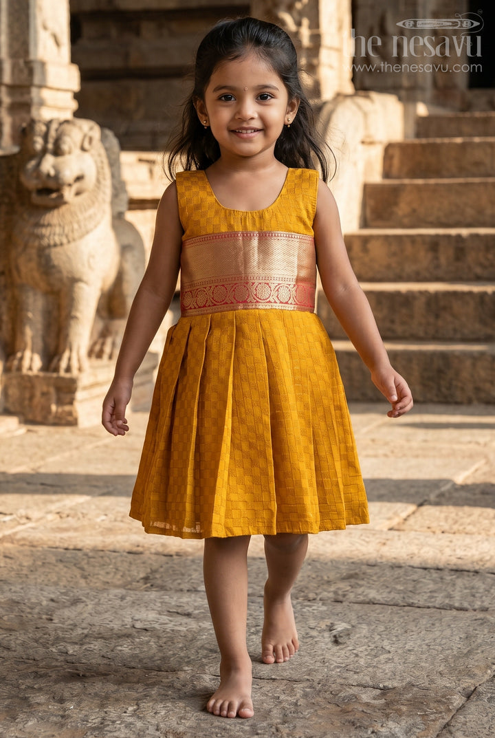 Baby Girl Silk Frock for Traditional Functions and Poojas