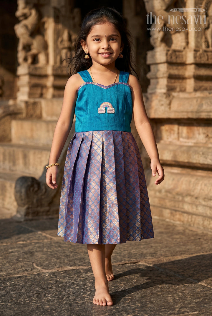Baby Girl Silk Frock for Festive Occasions