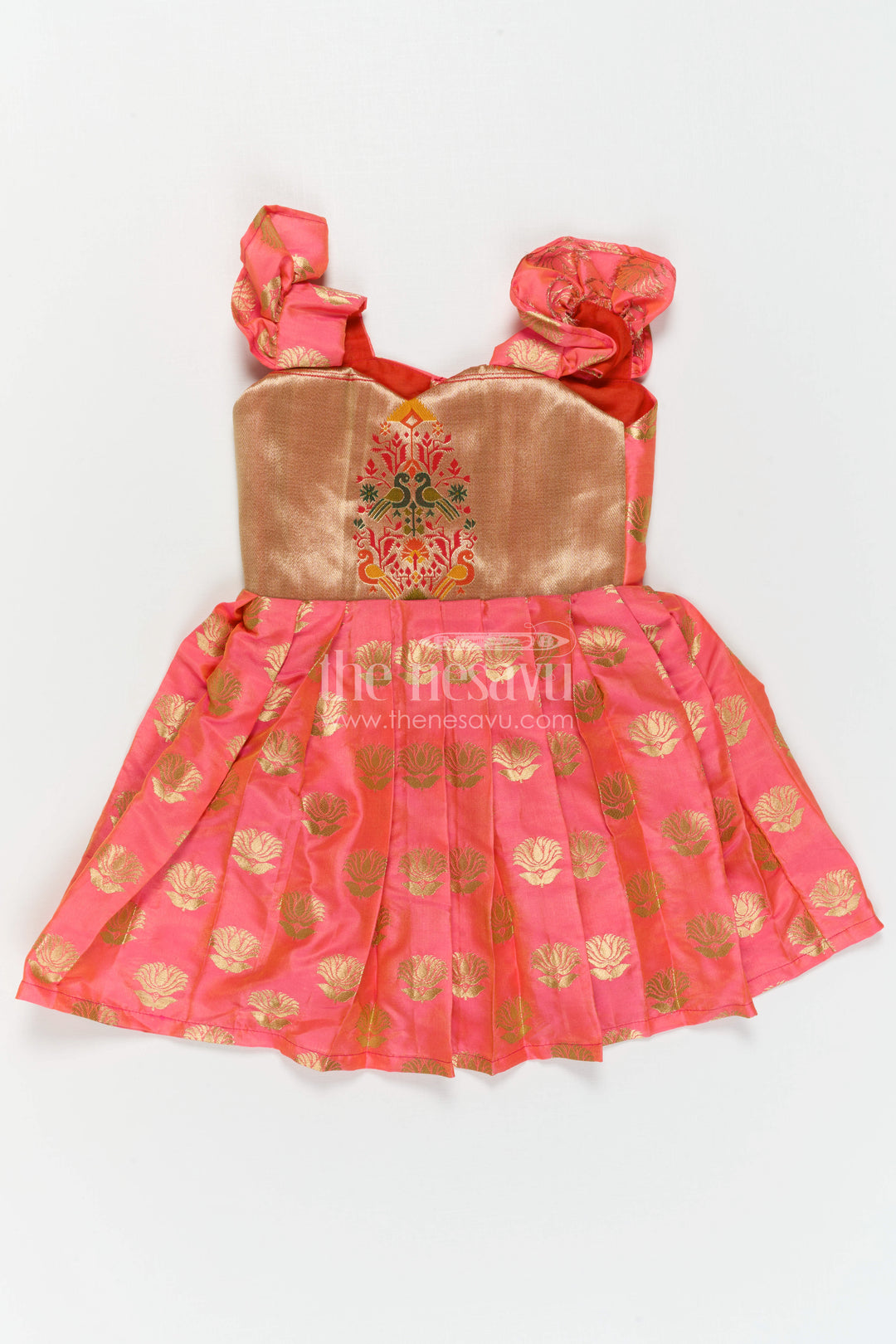 Baby Girl Silk Frock for Festive Celebrations and Special Occasions