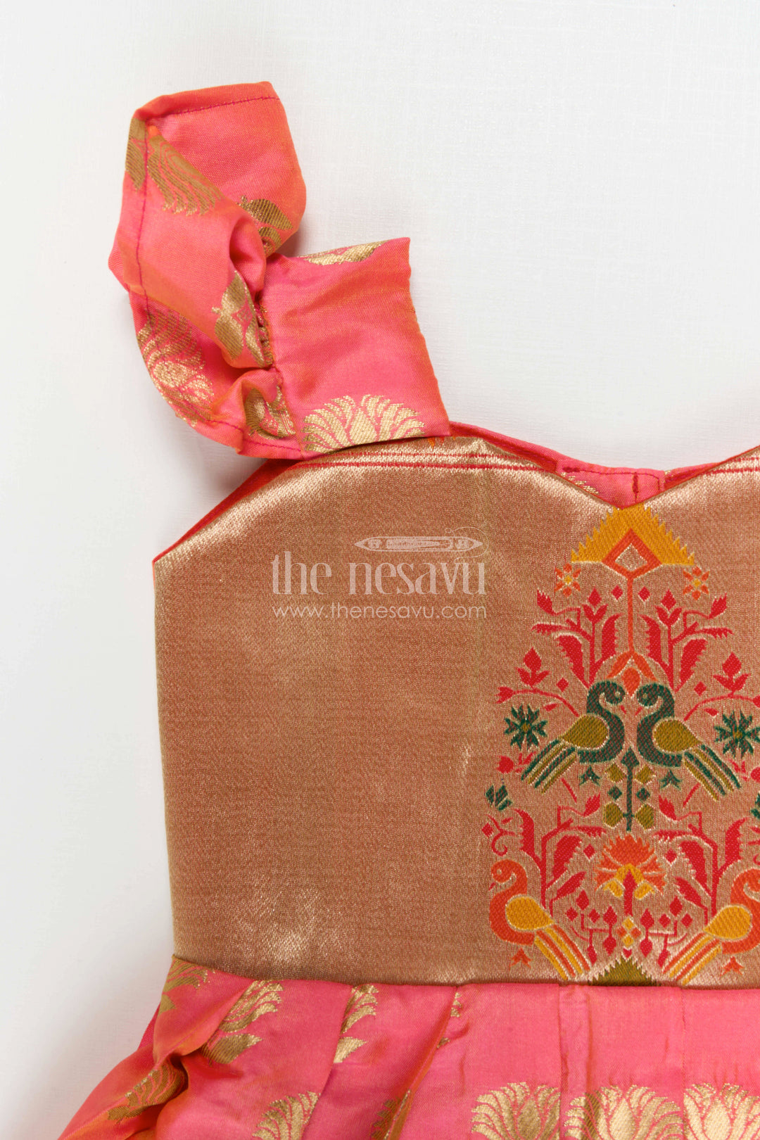 Baby Girl Silk Frock for Festive Celebrations and Special Occasions