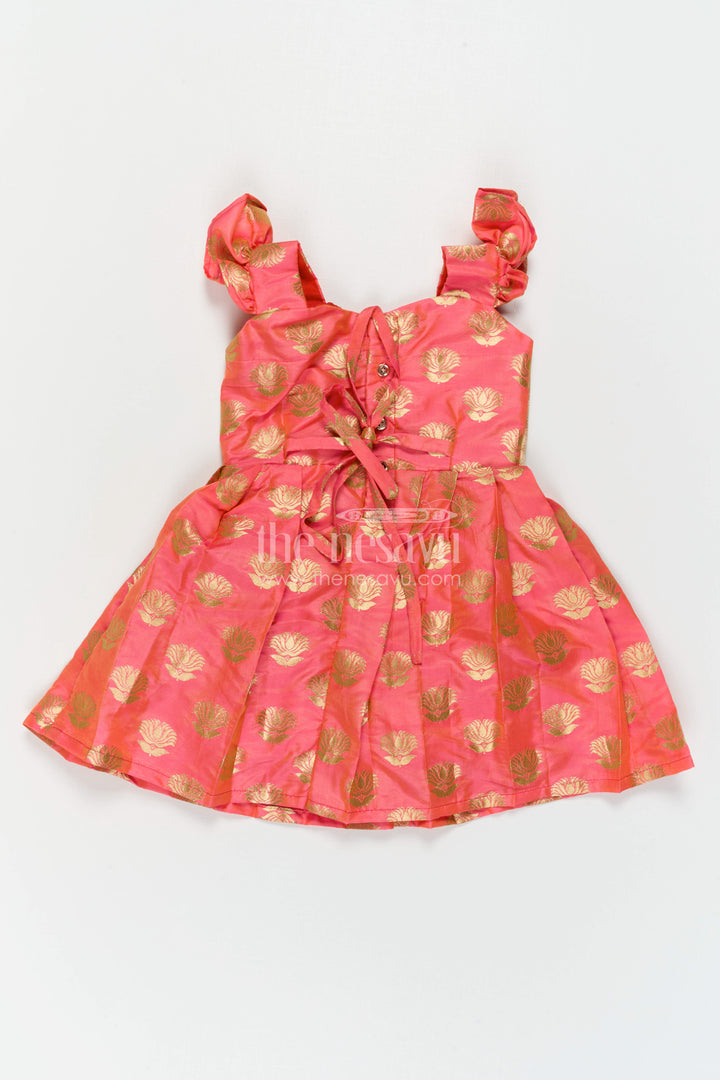 Baby Girl Silk Frock for Festive Celebrations and Special Occasions