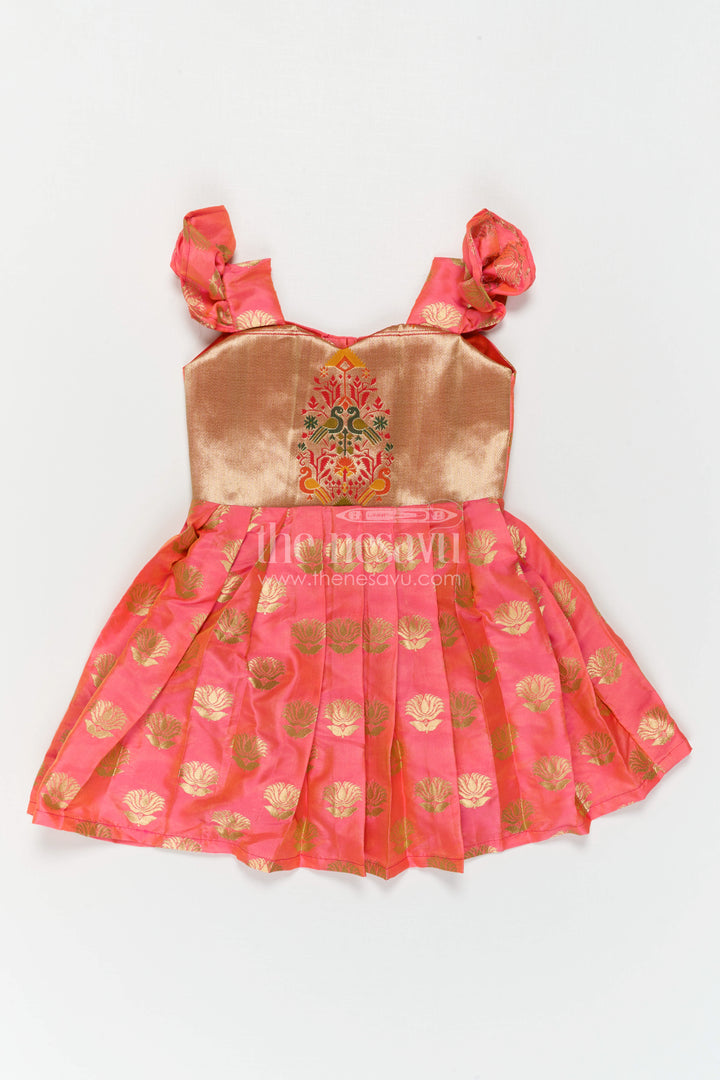 Baby Girl Silk Frock for Festive Celebrations and Special Occasions