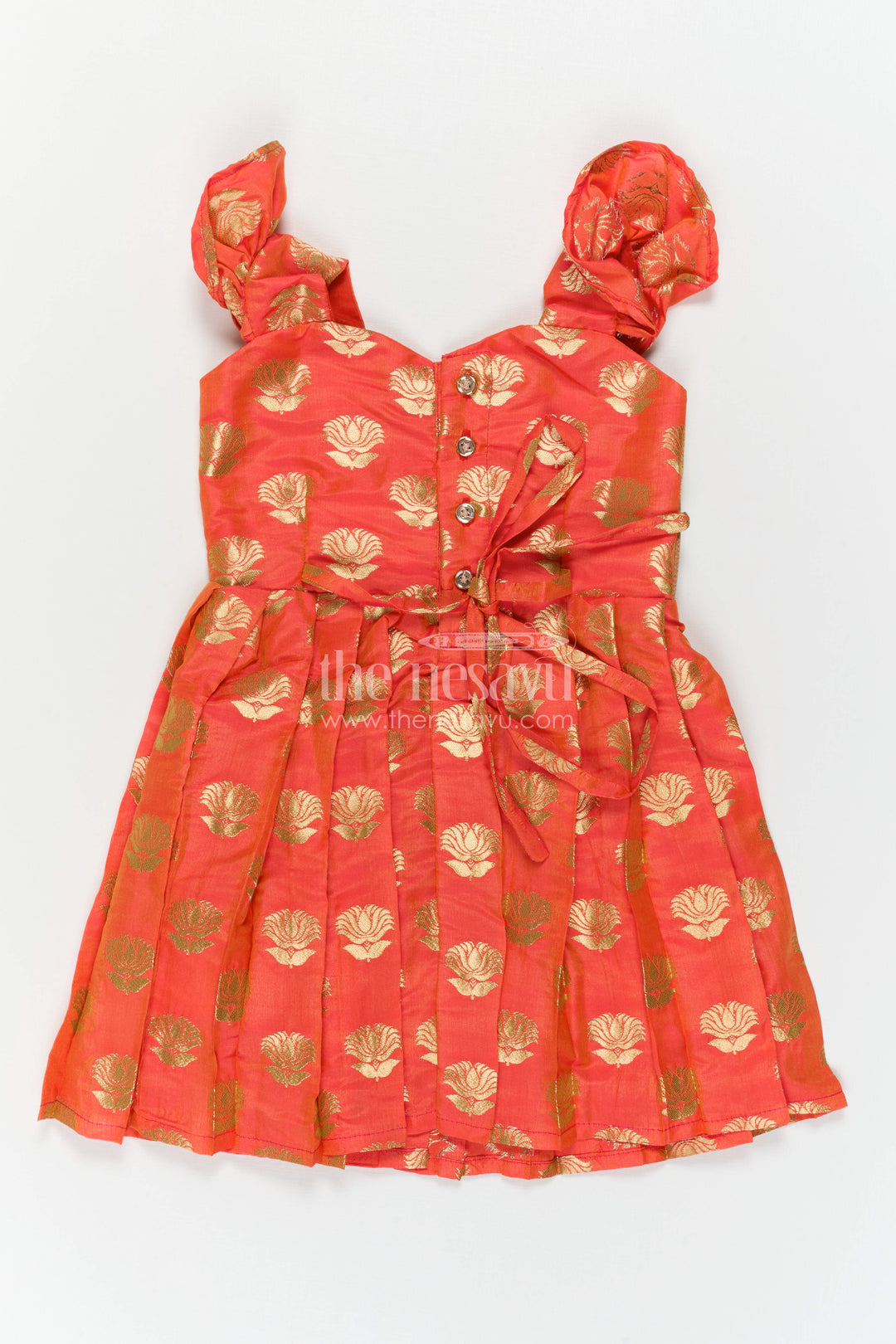 Baby Girl Frock with Silk Material for Weddings and Traditional Celebrations