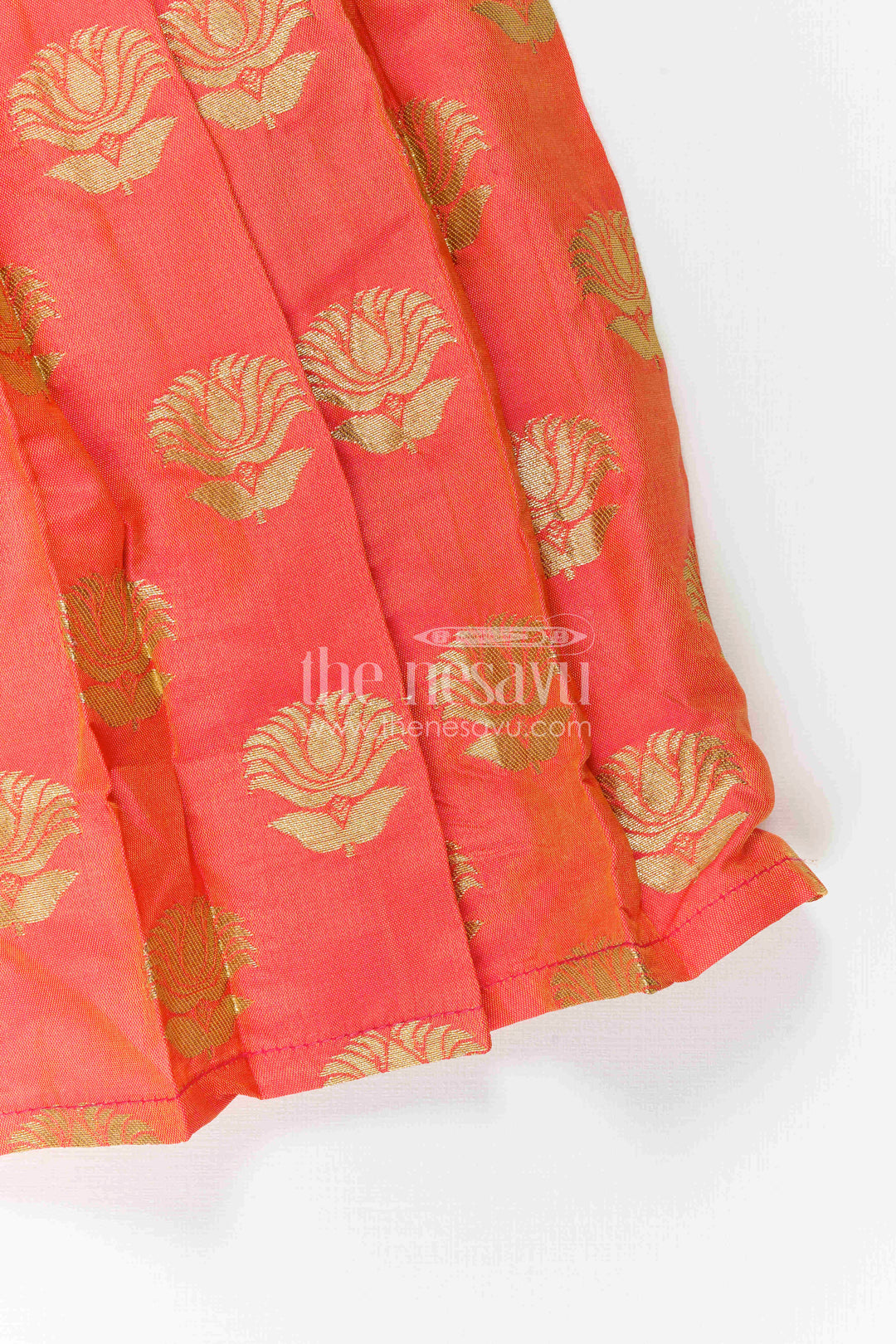 Baby Girl Festive Silk Frock for Birthdays and Special Occasions