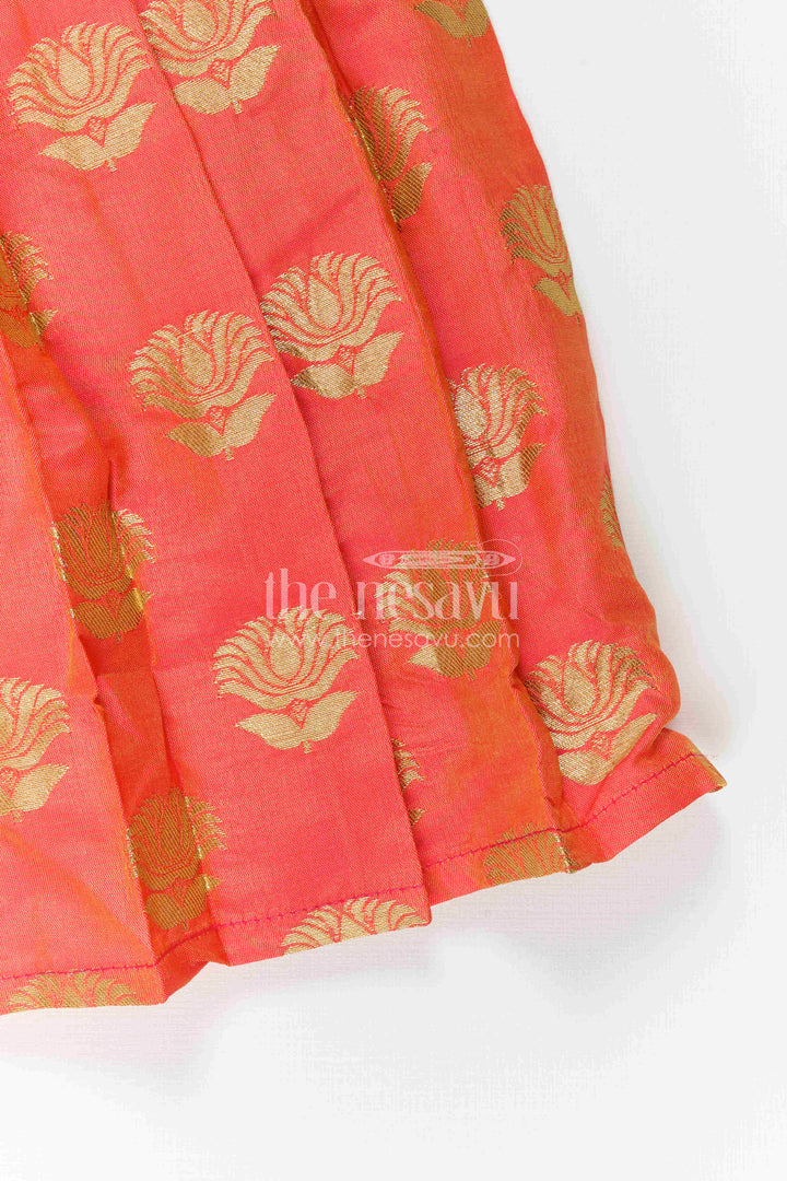 Baby Girl Festive Silk Frock for Birthdays and Special Occasions