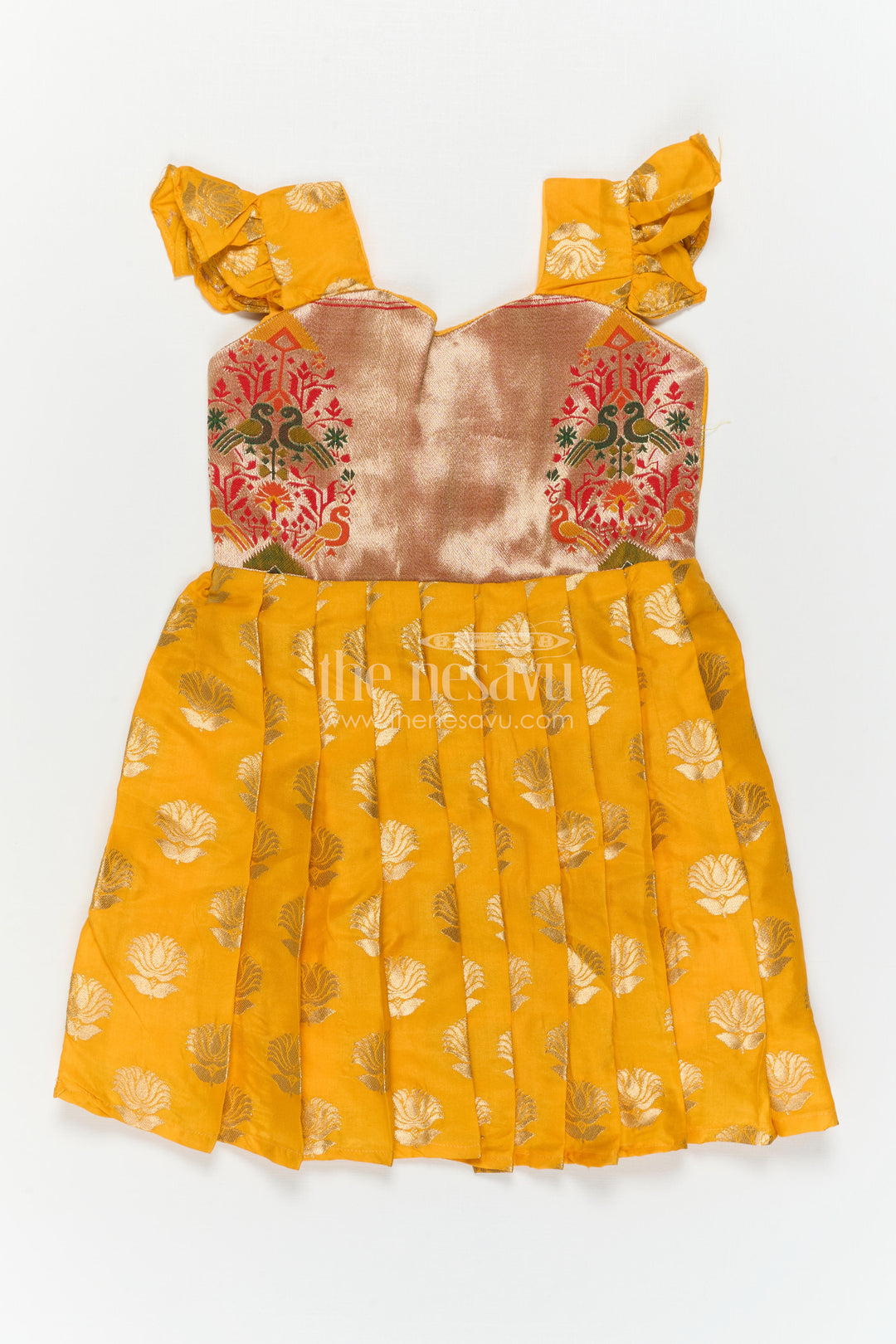 Baby Girl Silk Frock for Festive Celebrations and Ethnic Occasions