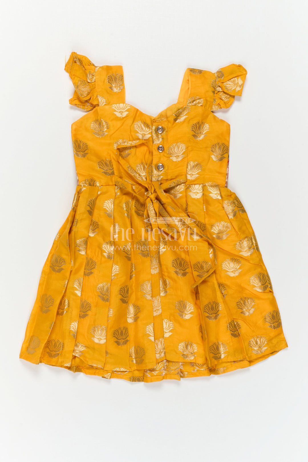 Baby Girl Silk Frock for Festive Celebrations and Ethnic Occasions