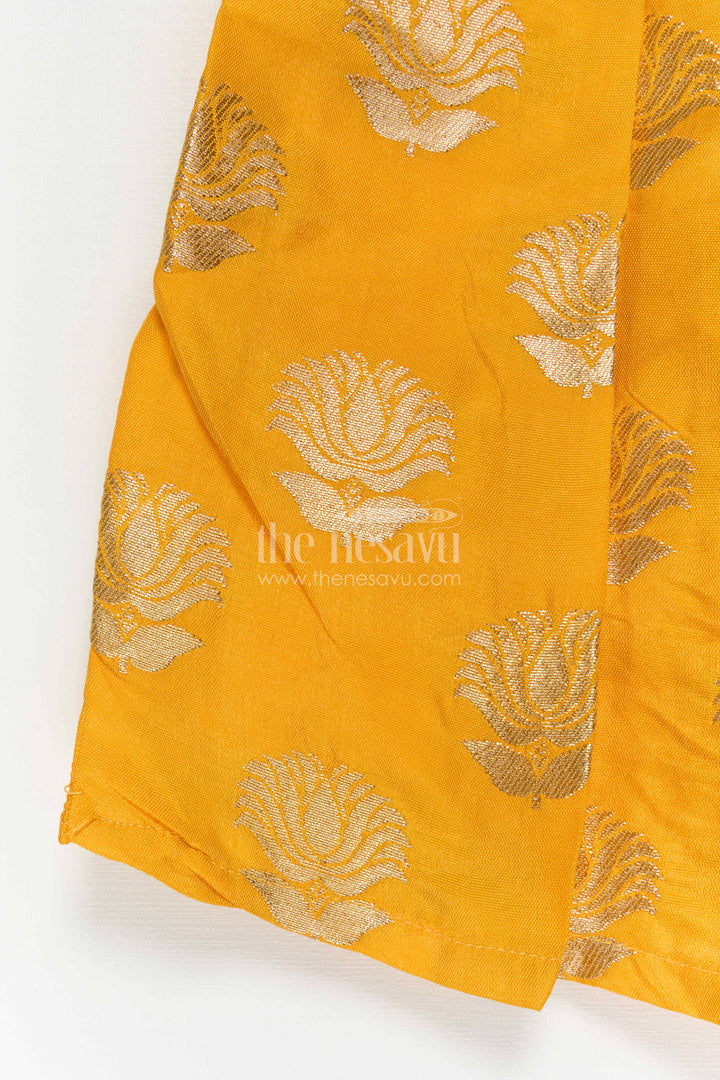 Baby Girl Silk Frock for Festive Celebrations and Ethnic Occasions