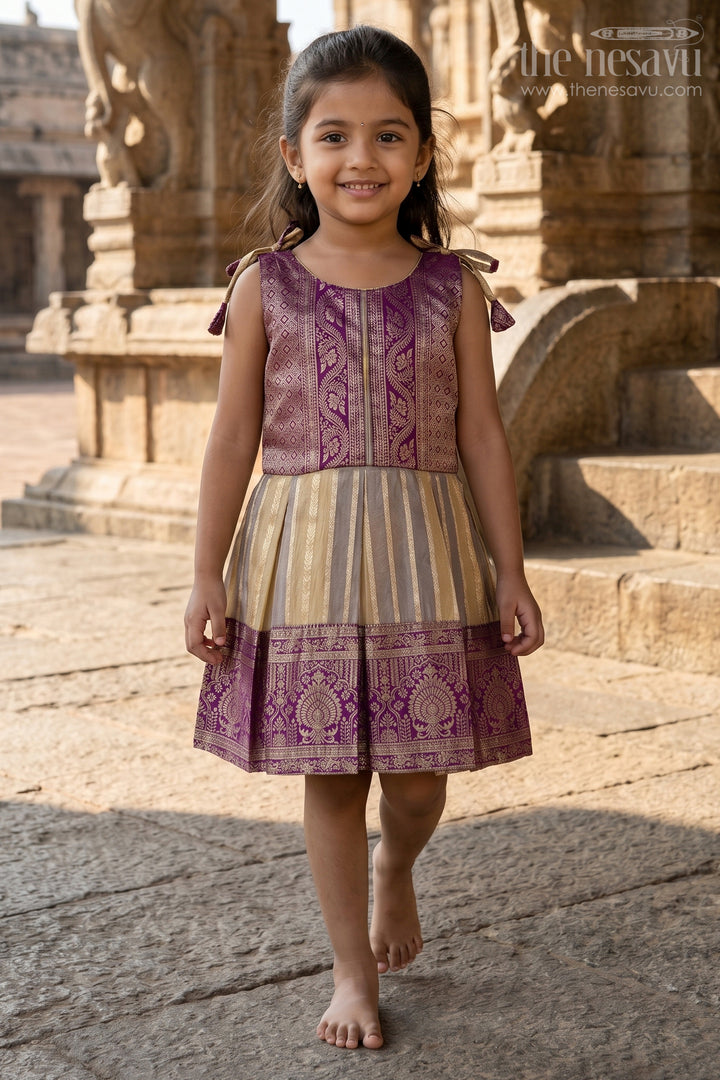 Silk Frock for Girls for Festive Occasions and Ethnic Gatherings