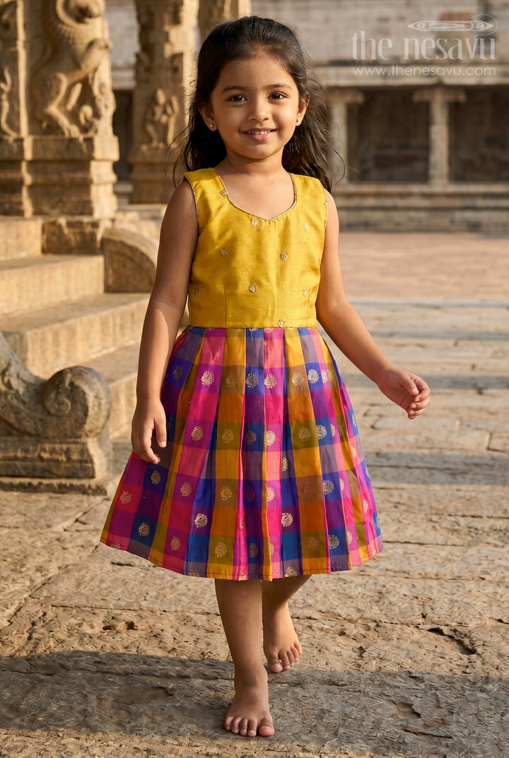 Girls Festive Silk Frock for Weddings and Traditional Functions