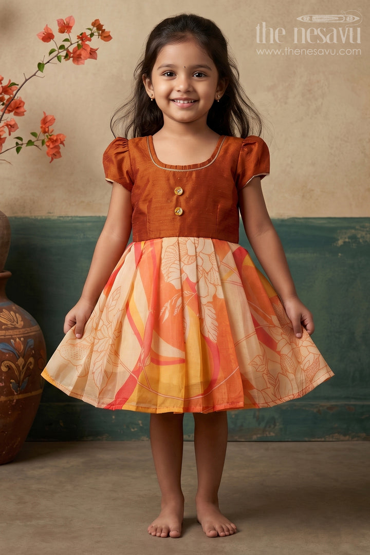 Baby Girl Silk Frock for Festive Birthdays and Family Celebrations