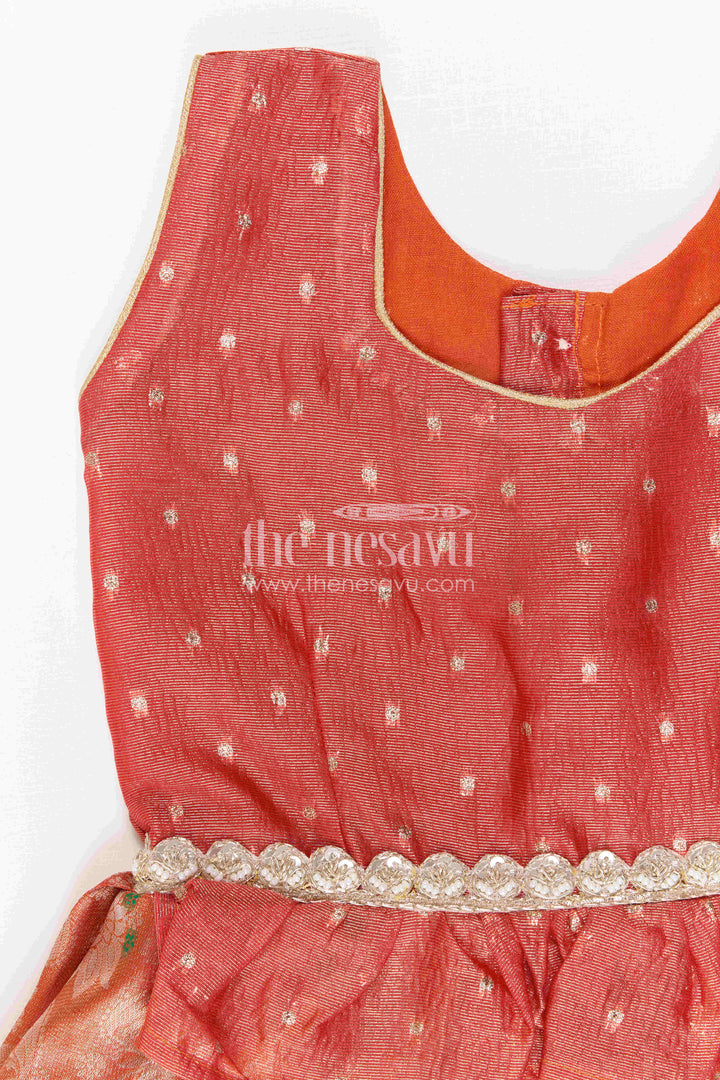 Baby Girl Silk Frock for Festive Photos and Traditional Functions