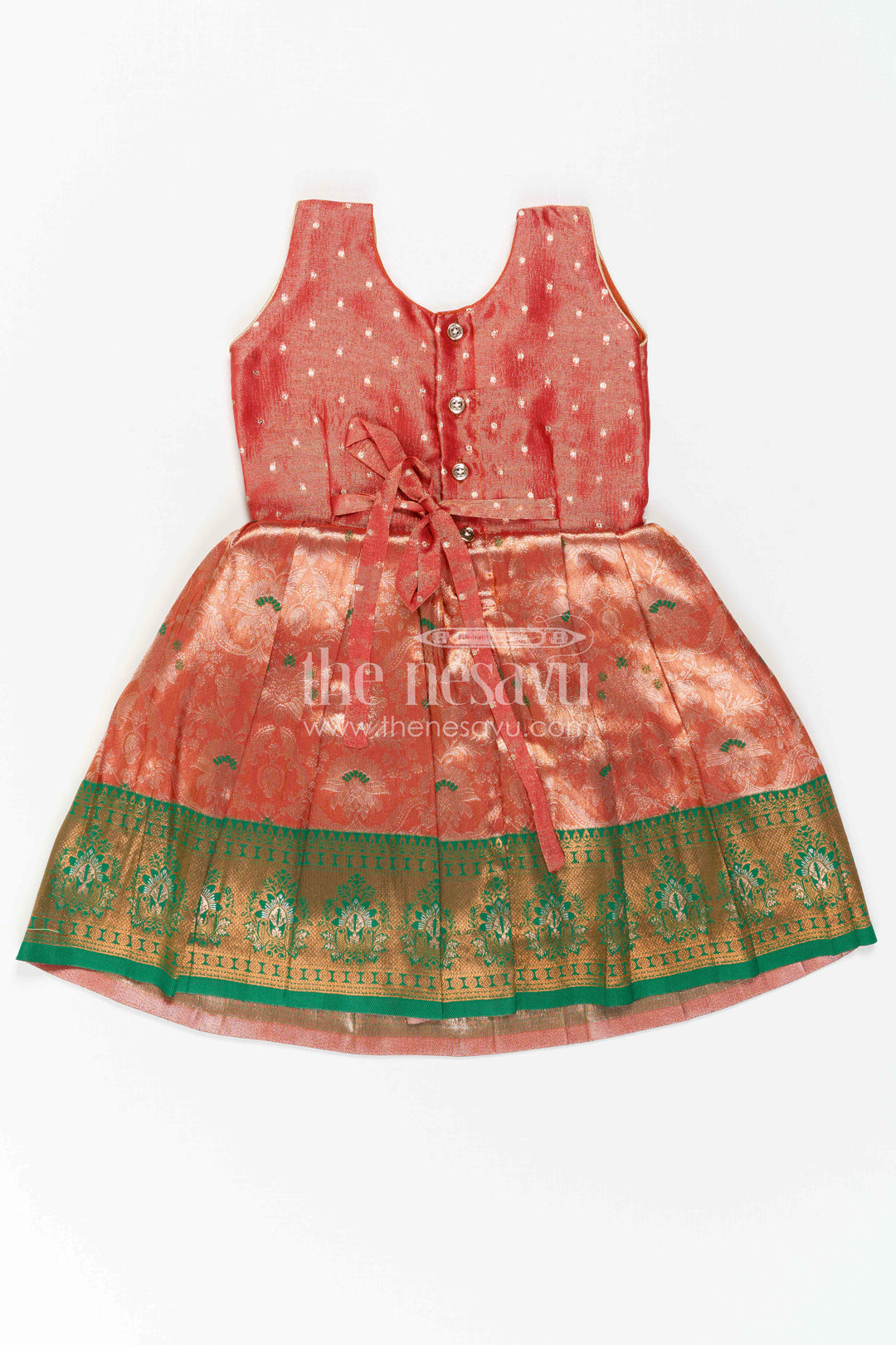 Baby Girl Silk Frock for Festive Photos and Traditional Functions