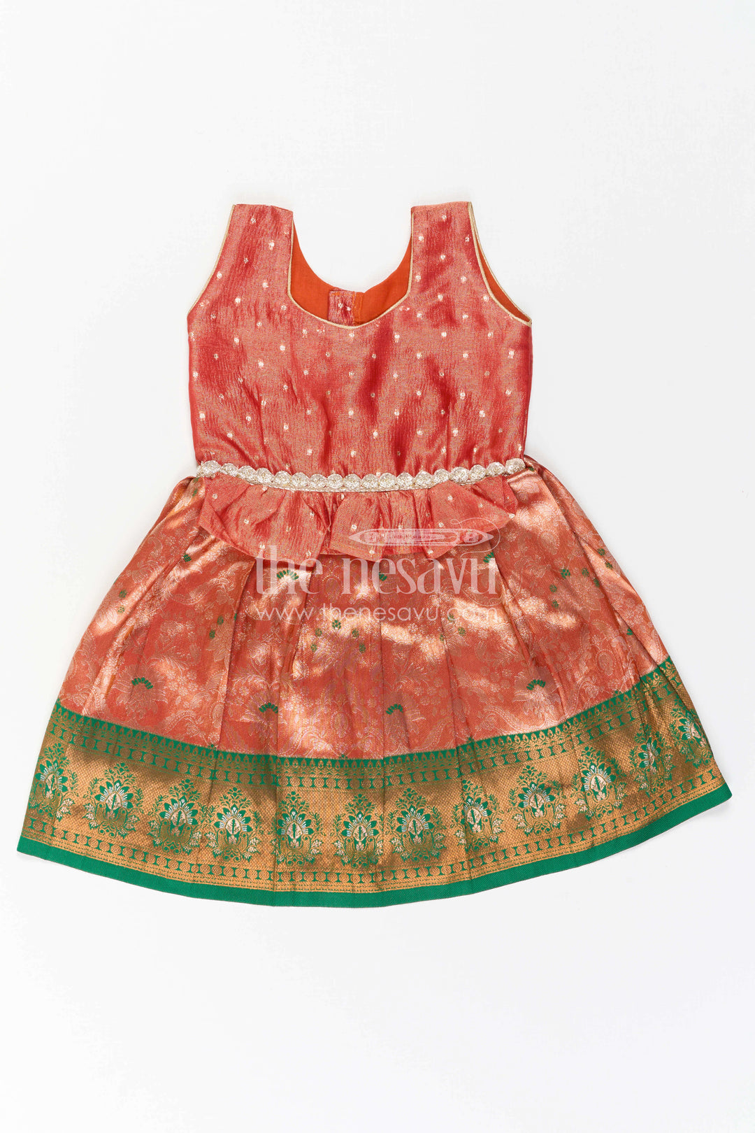 Baby Girl Silk Frock for Festive Photos and Traditional Functions