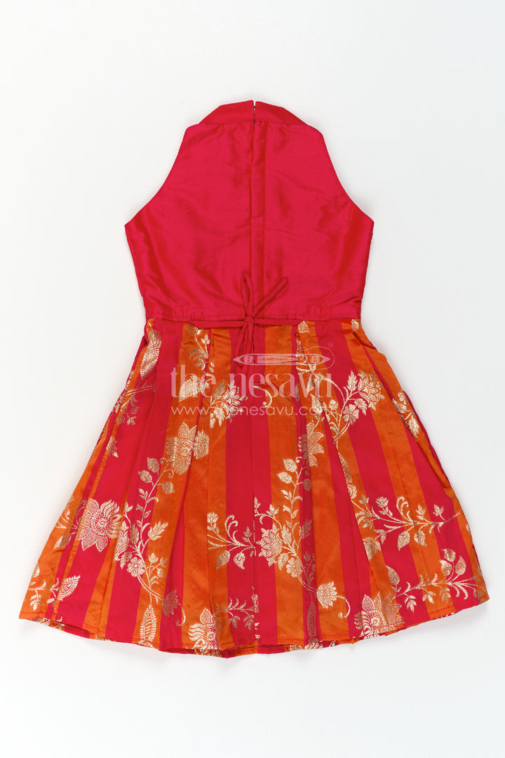 Girls Ethnic Party Dress for Birthdays and Festive Photoshoots