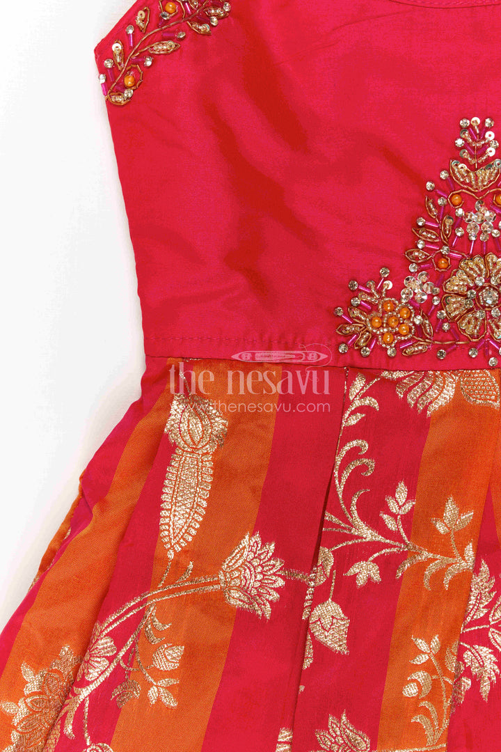 Girls Ethnic Party Dress for Birthdays and Festive Photoshoots