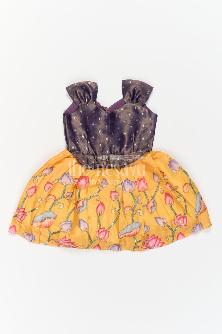 Baby Girl Silk Frock for Birthday Twirls and Photoshoot