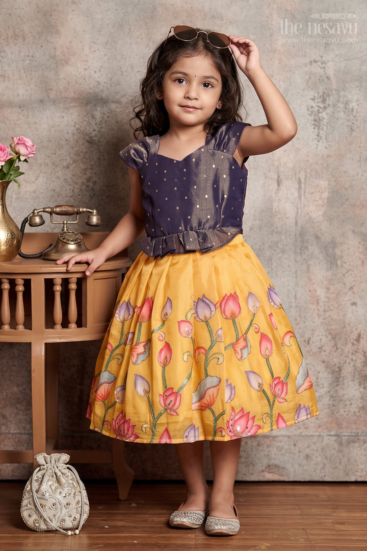 Baby Girl Silk Frock for Birthday Twirls and Photoshoot