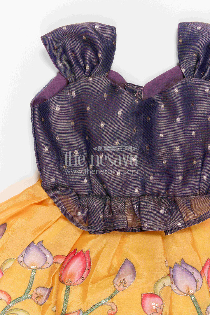 Baby Girl Silk Frock for Birthday Twirls and Photoshoot