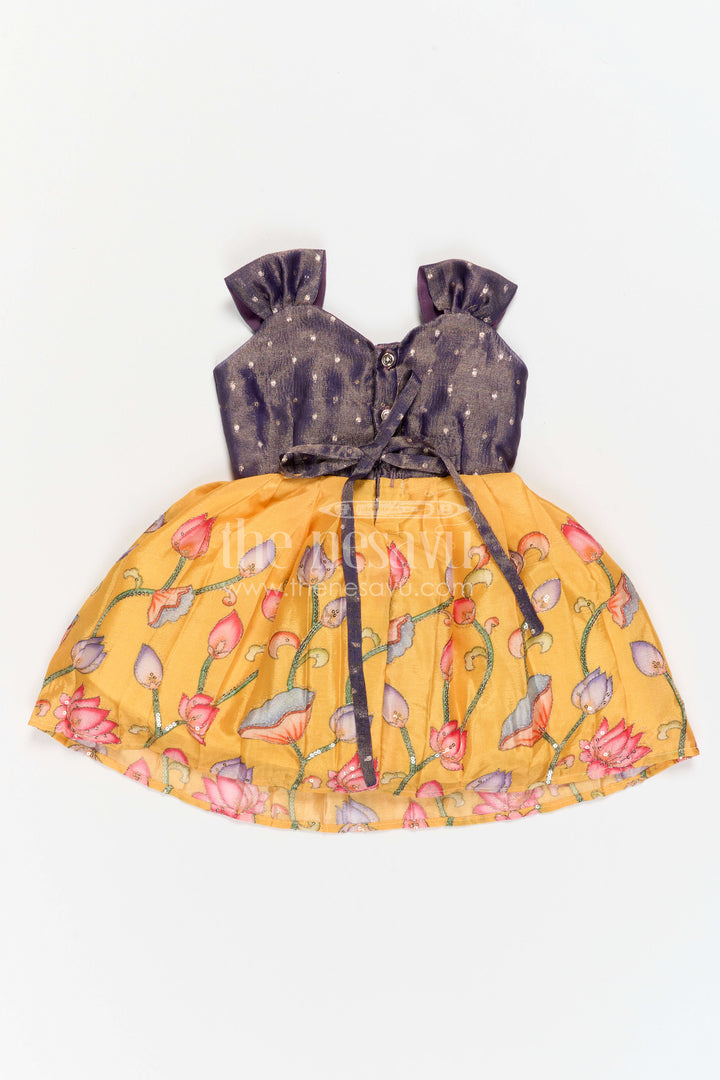 Baby Girl Silk Frock for Birthday Twirls and Photoshoot