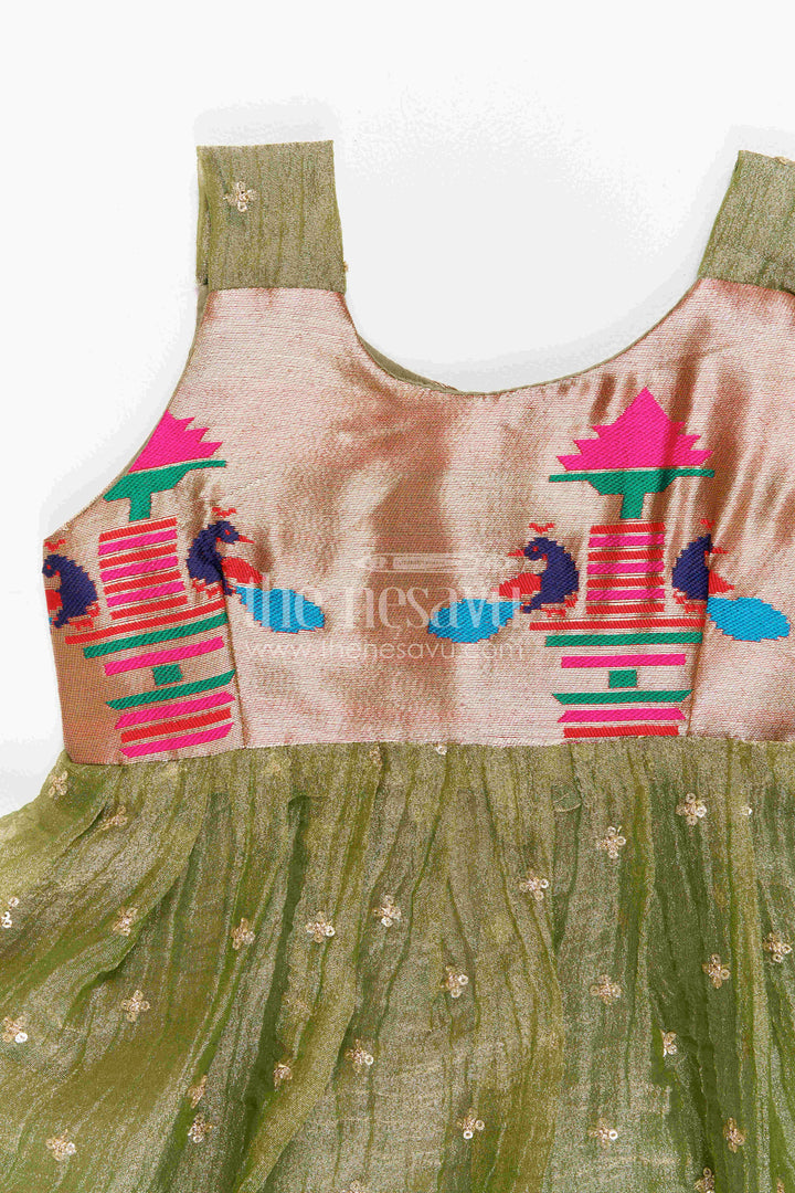 Baby Girl Silk Frock for Birthday Party and Photoshoot