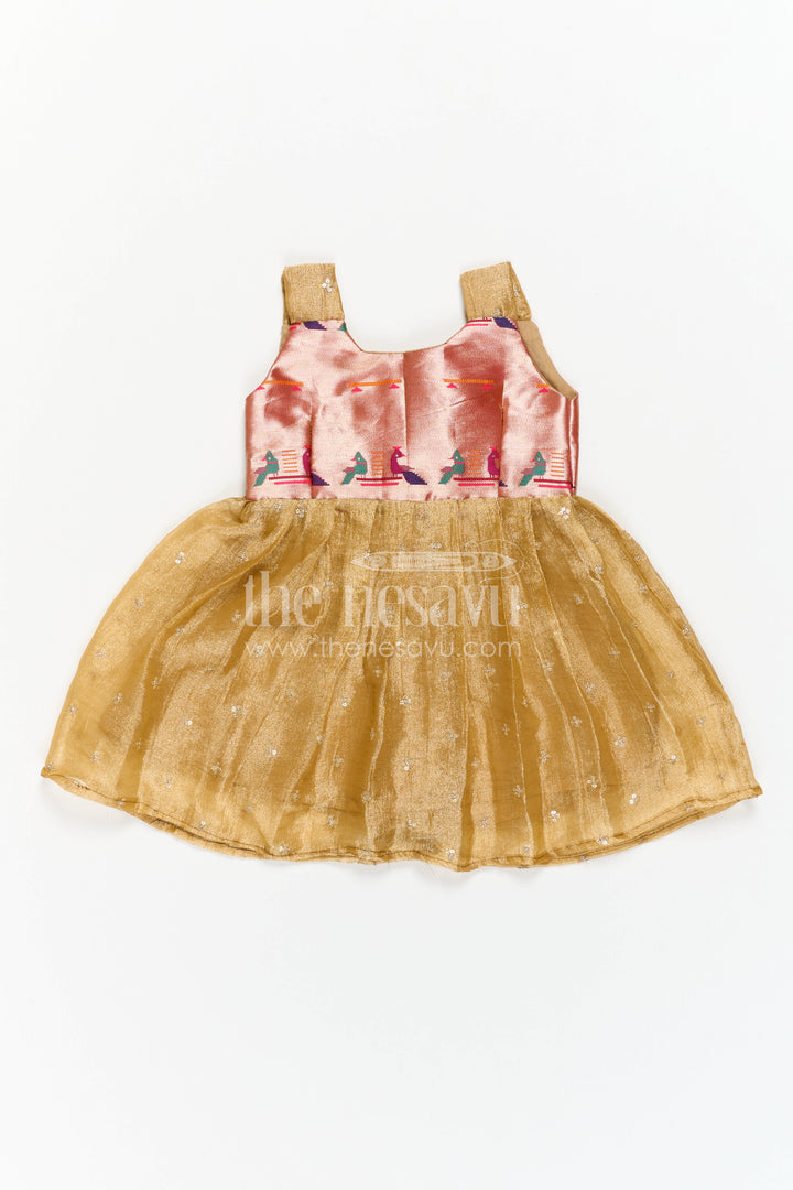 Infant Silk Frock for Naming Ceremony and Festive Moments
