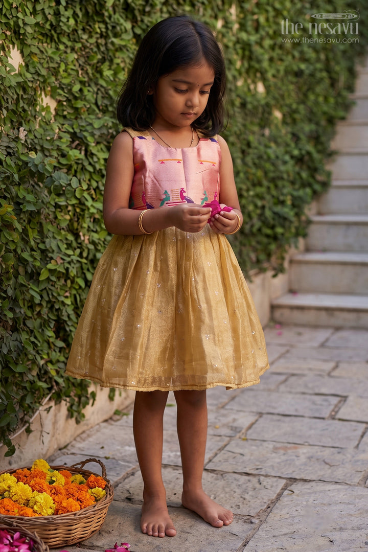 Infant Silk Frock for Naming Ceremony and Festive Moments