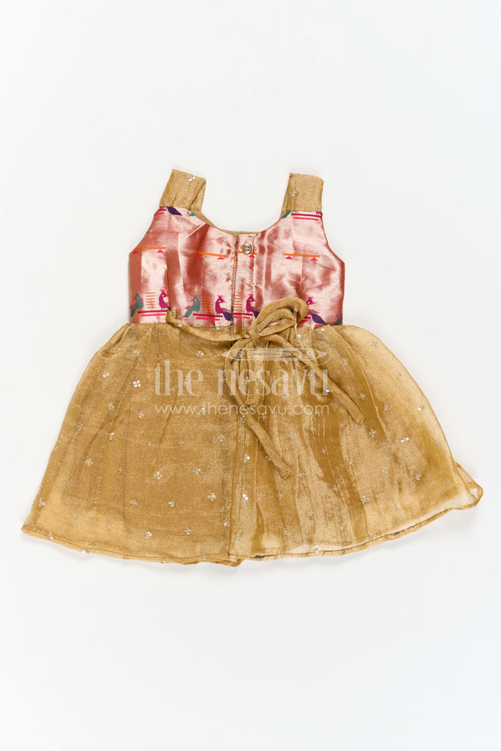Infant Silk Frock for Naming Ceremony and Festive Moments