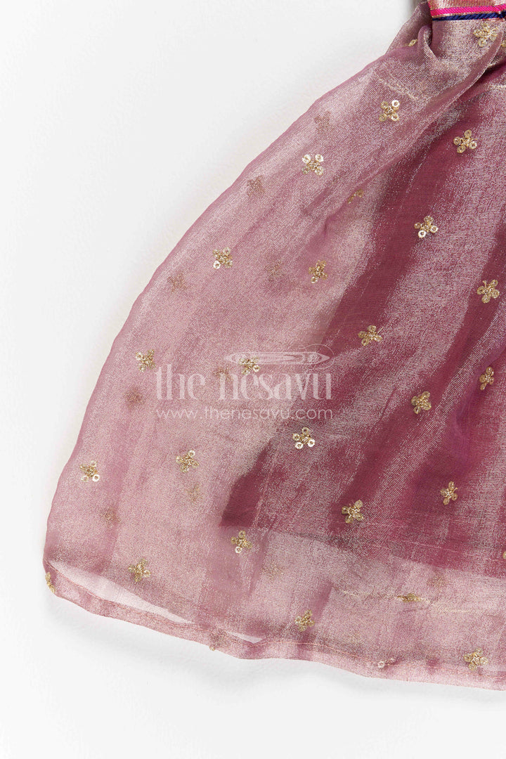 Toddler Girl Silk Frock for Festive Pooja and Family Events