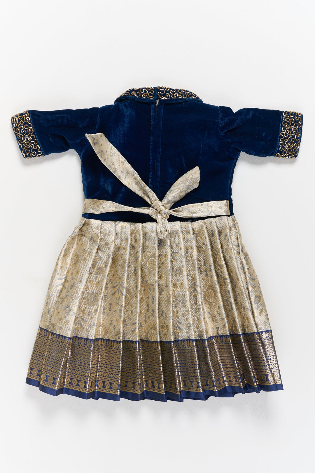 Ethnic Party Frock for Girls in Blue for Joyful Occasions