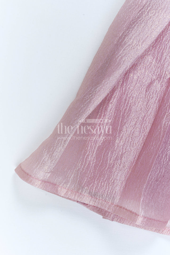Designer Pattu Frock for Girls with Semi Kanjivaram Silk Saree