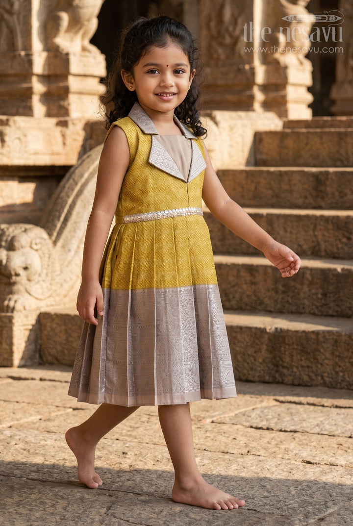 Festive Silk Frock for Girls for Family Functions and Cultural Events