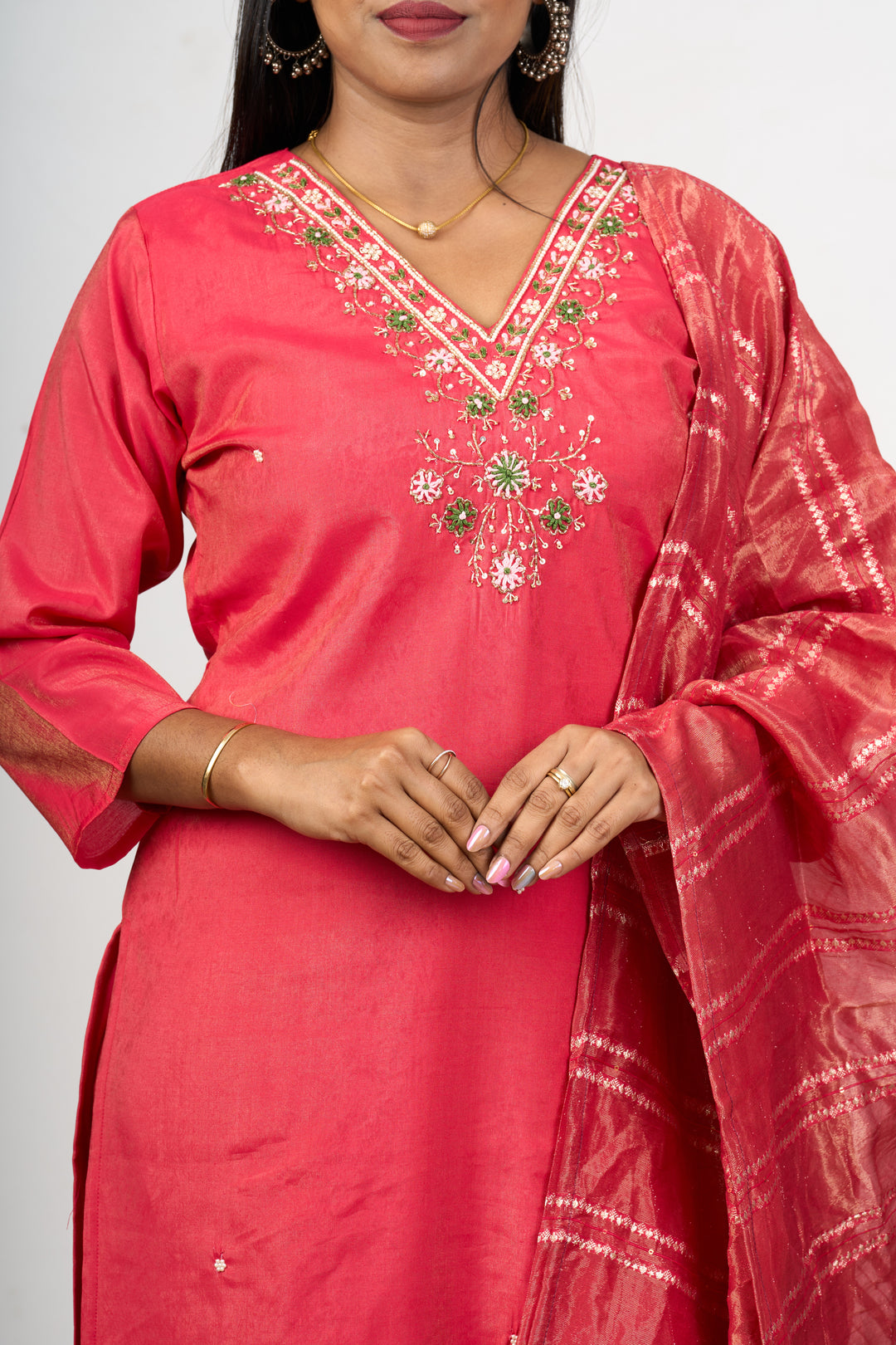 Luxurious Blend Silk Kurta for Wedding Function with Ornate Detailing for Women