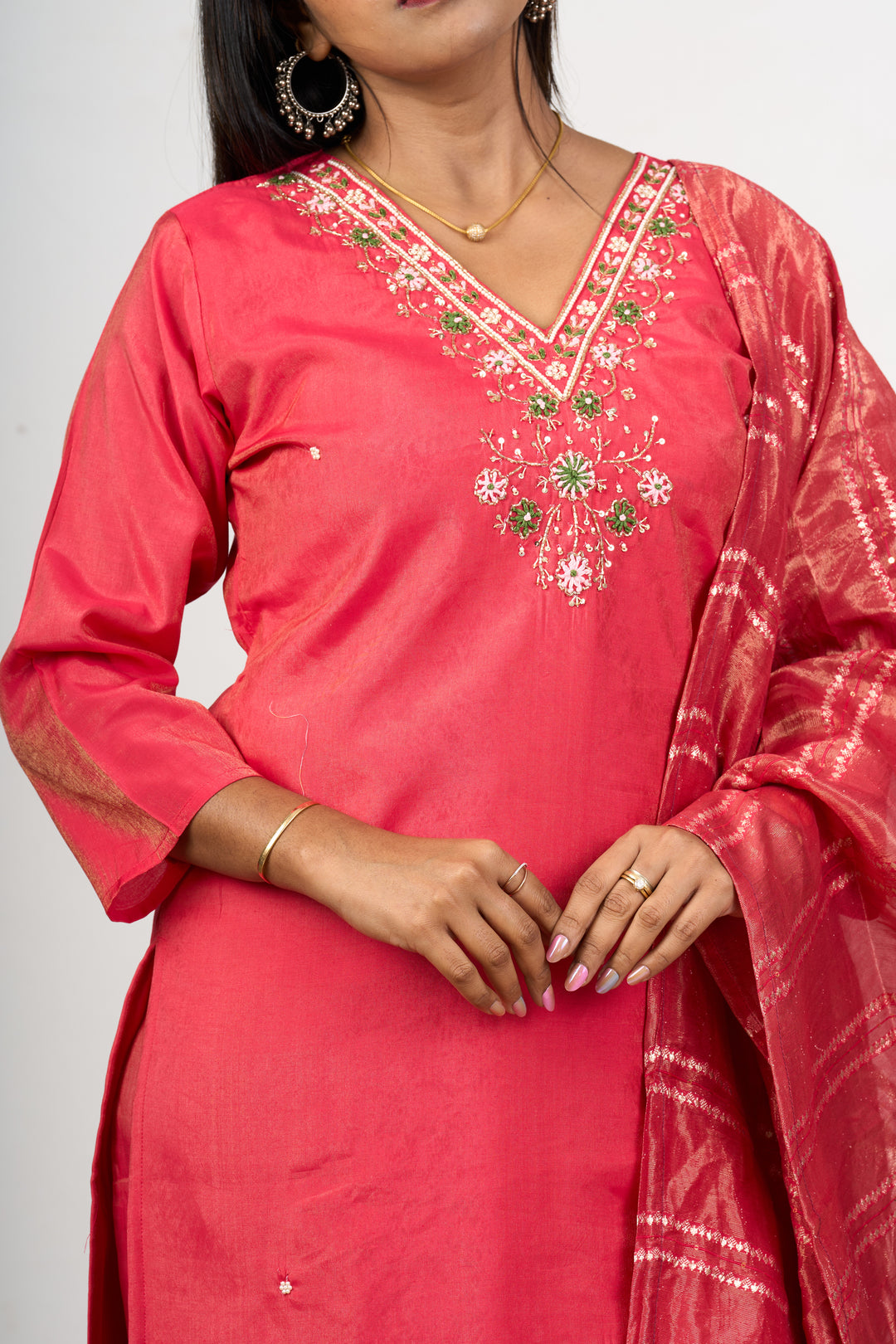 Luxurious Blend Silk Kurta for Wedding Function with Ornate Detailing for Women