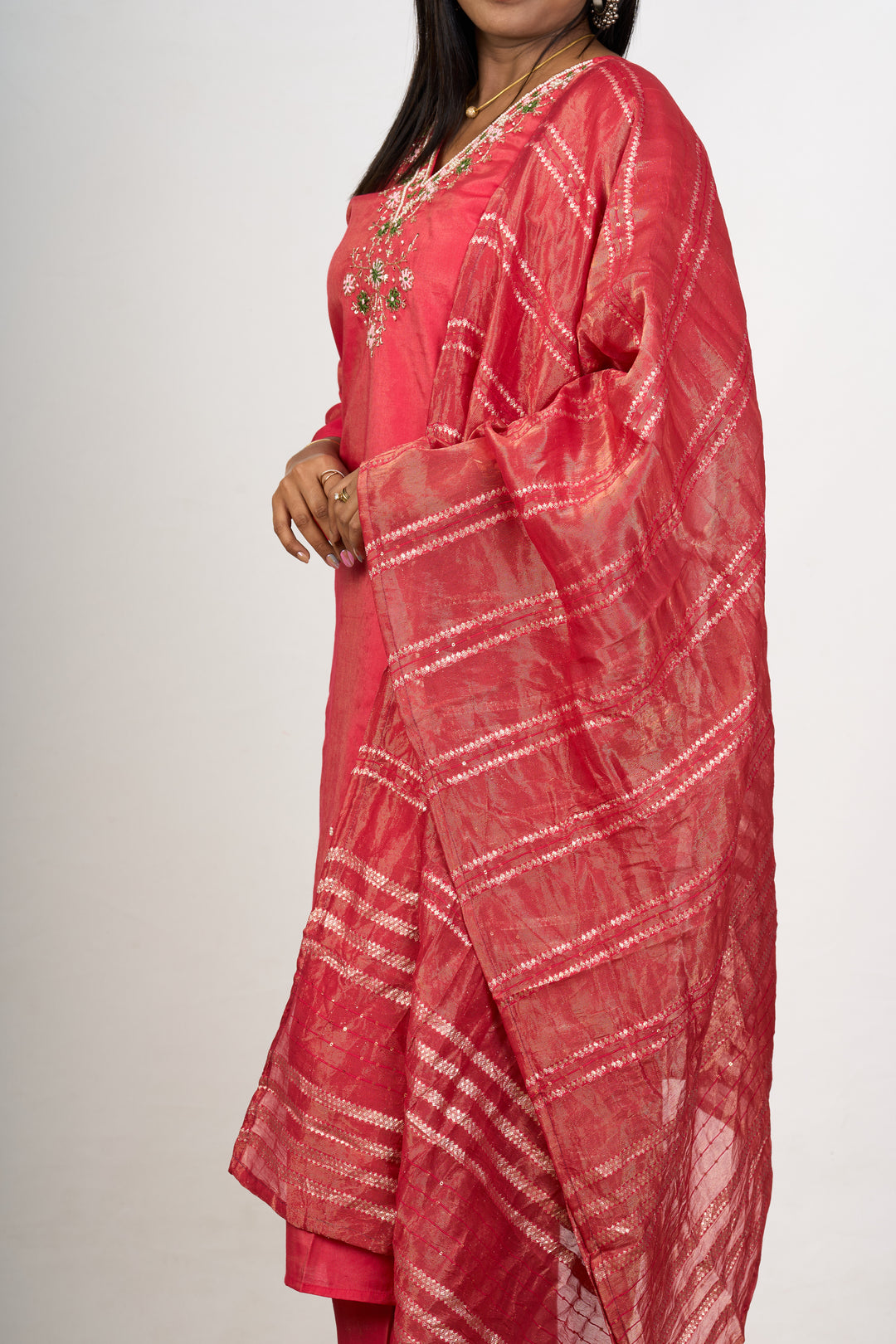 Luxurious Blend Silk Kurta for Wedding Function with Ornate Detailing for Women