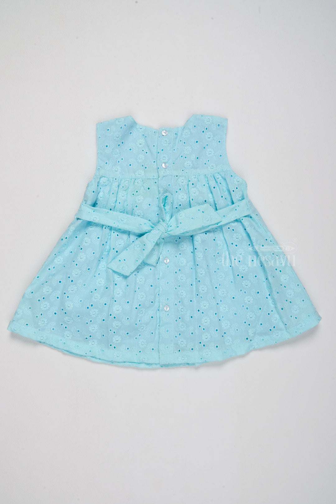 The Nesavu Baby Casual Sets Adorable Baby Soft Hug Clothes Set for Girls with Delicate Embroidered Design Nesavu Baby Soft Hug Clothes Set Girls Sky Blue Baby Casual Sets | The Nesavu